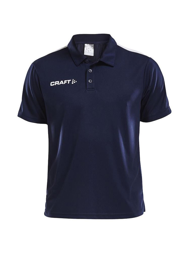 CRAFT PROGRESS POLO PIQUE MEN BLACK/WHITE 3XL - wirbe-welt.shop