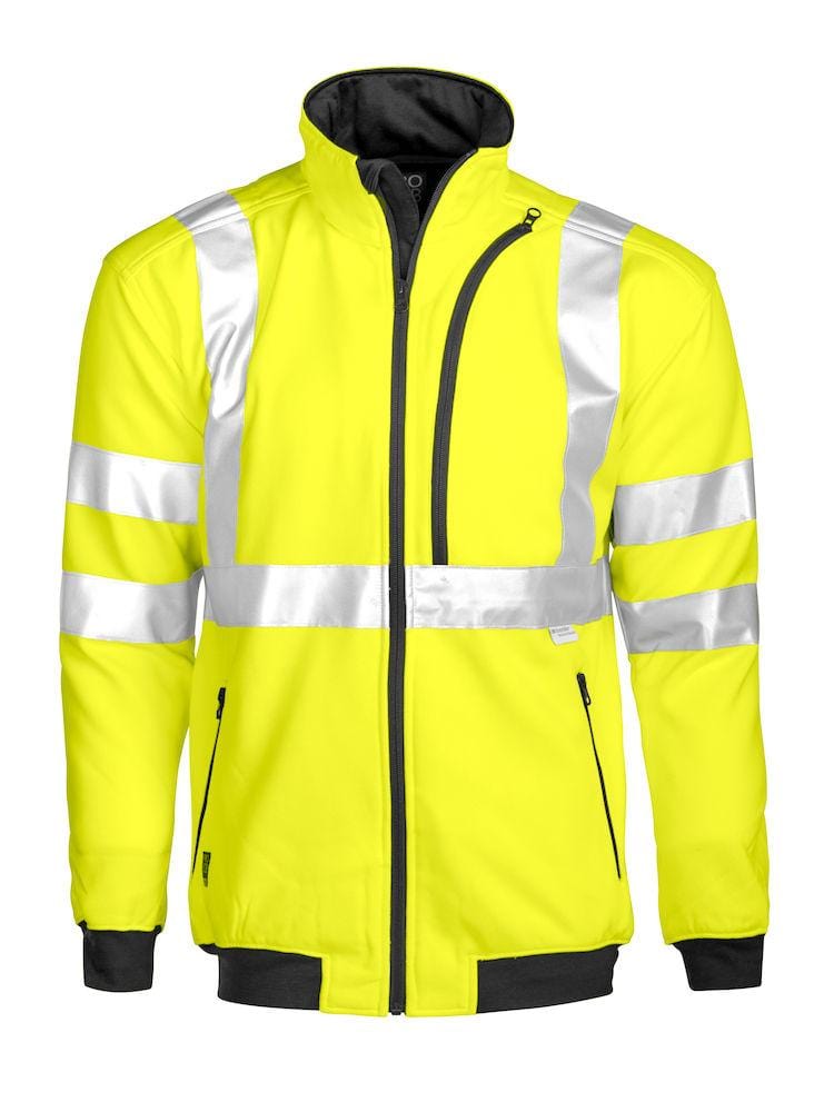 Warnschutz Sweat Jacke mit Reflektoren für Herren - wirbe-welt.shop