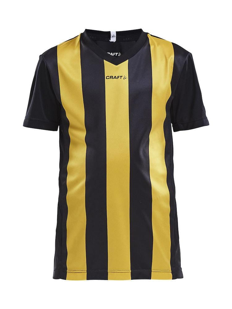 CRAFT PROGRESS JERSEY STRIPE J BLACK/WHITE 158/164 - wirbe-welt.shop