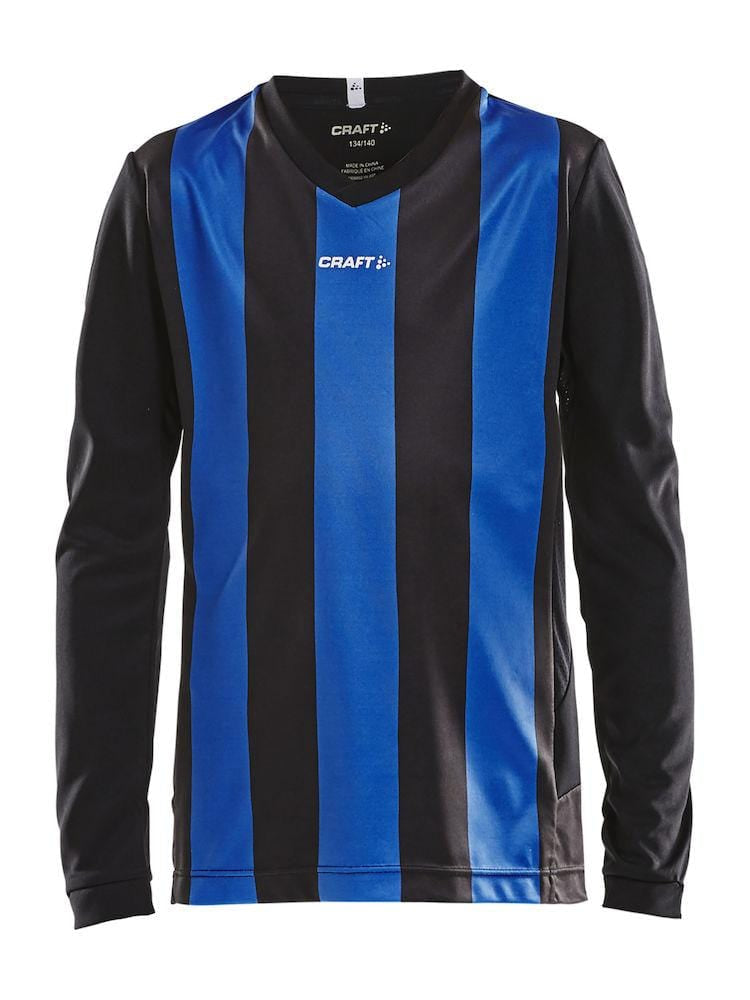 CRAFT PROGRESS JERSEY STRIPE BLACK/COBOLT 158/164 - wirbe-welt.shop
