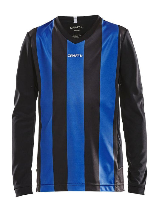 CRAFT PROGRESS JERSEY STRIPE BLACK/COBOLT 158/164 - wirbe-welt.shop