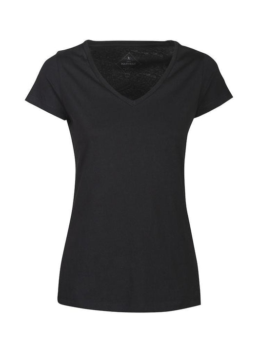 Modernes T-Shirt mit V-Neck  für Damen - wirbe-welt.shop