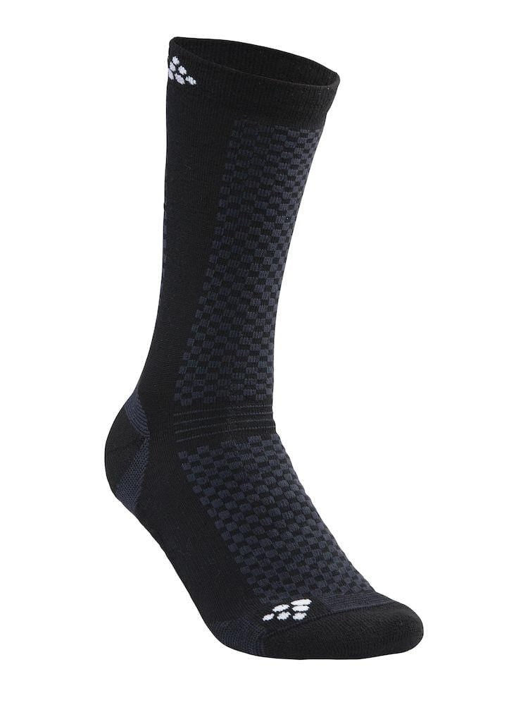 WARM MID 2-PACK SOCK BLACK/WHITE 40/42 - wirbe-welt.shop