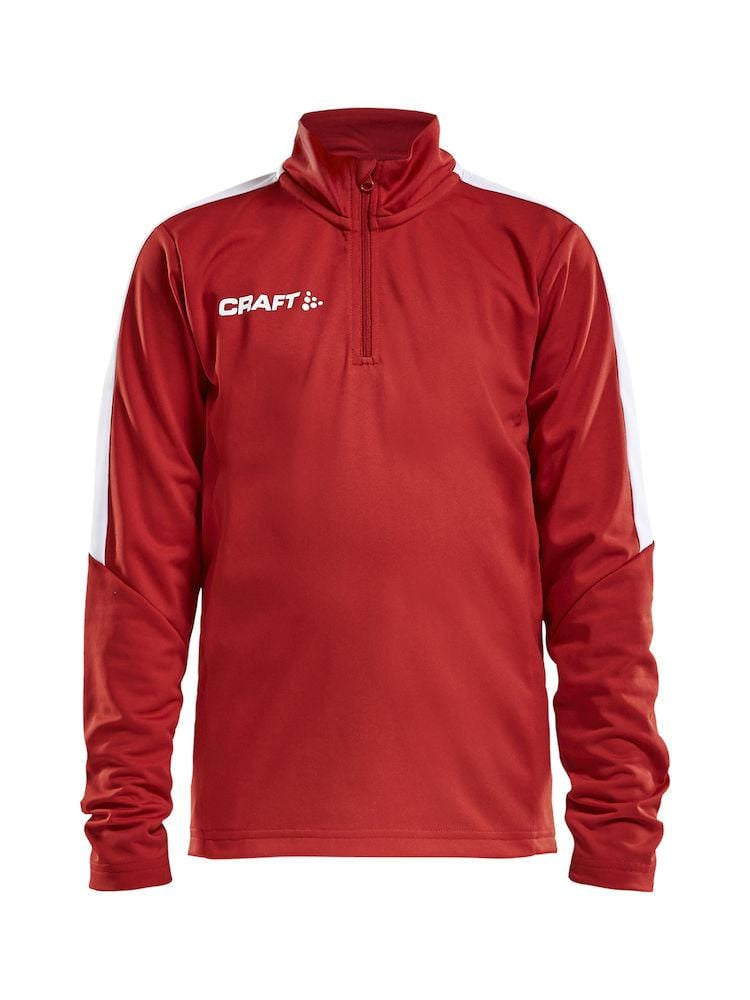 CRAFT PROGRESS HALFZIP LS TEE BLACK/WHITE 134/140 - wirbe-welt.shop