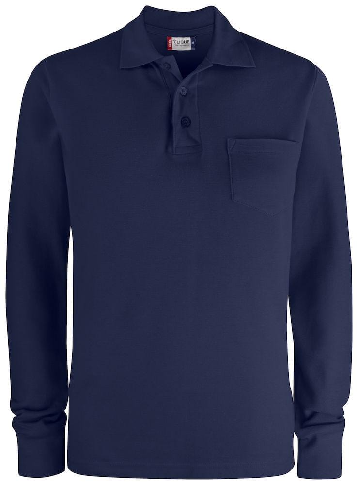 Clique Unisex Damen Herren Langarm Poloshirt XS-4XL - wirbe-welt.shop
