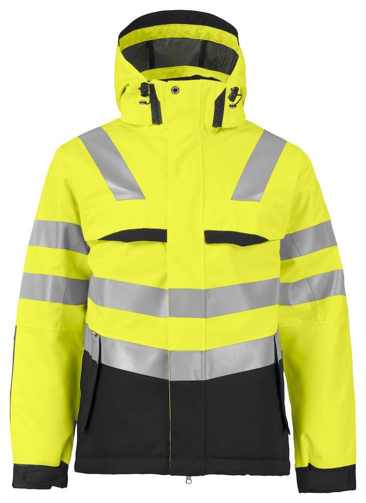Projob Gefüttere Herren Arbeitsjacke Wasser- und Winddichte Jacke En Iso 20471 Klasse 3 XS-4XL - wirbe-welt.shop