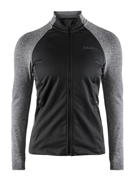 URBAN RUN FUSEKNIT JKT W BLACK/DK GRE 3XL - wirbe-welt.shop