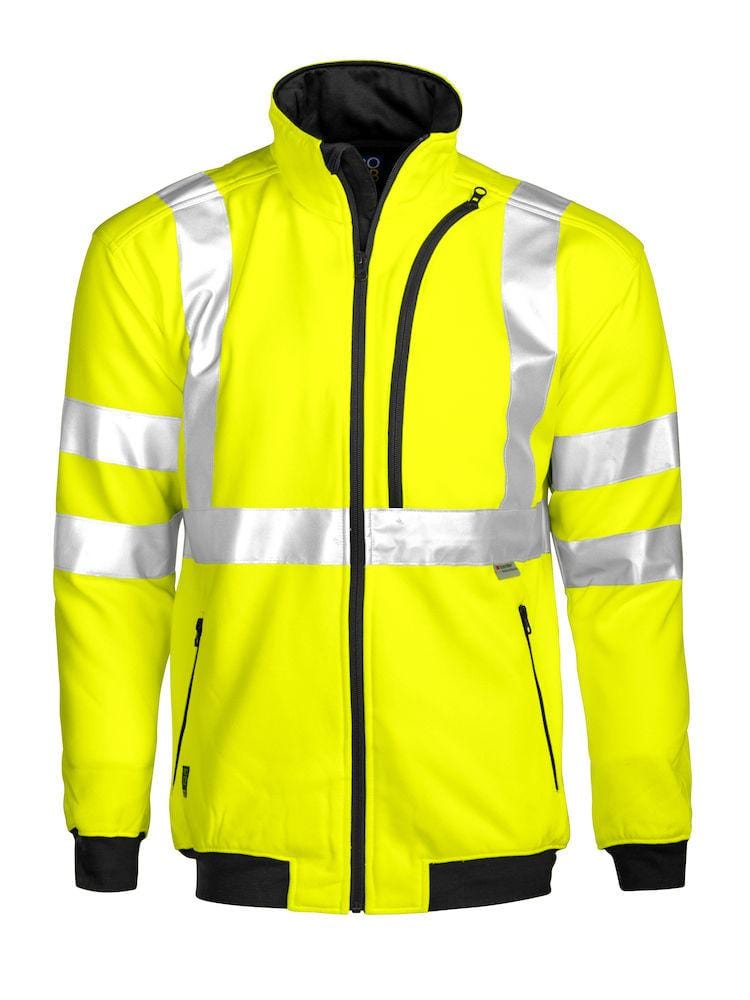 Warnschutz Sweat Jacke mit Reflektoren für Herren - wirbe-welt.shop