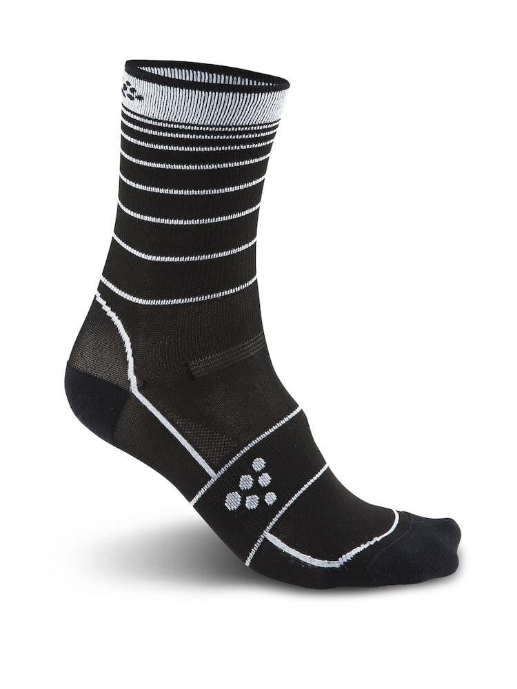 GRAN FONDO SOCK BLACK/WHITE 46/48 - wirbe-welt.shop