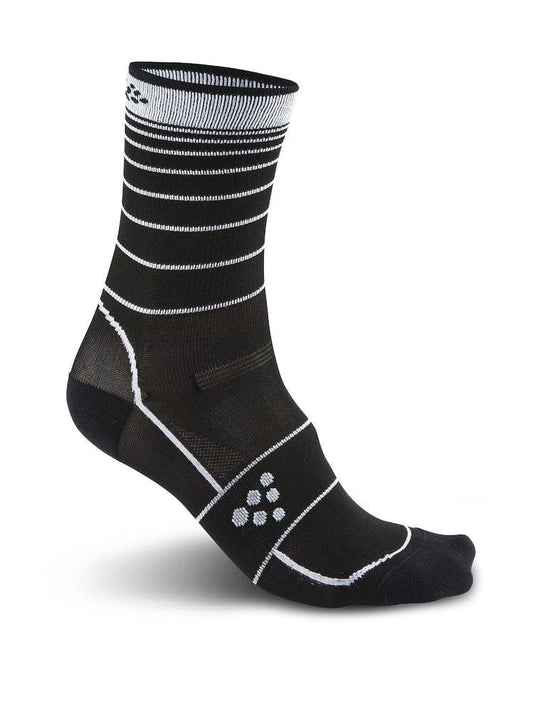GRAN FONDO SOCK BLACK/WHITE 46/48 - wirbe-welt.shop