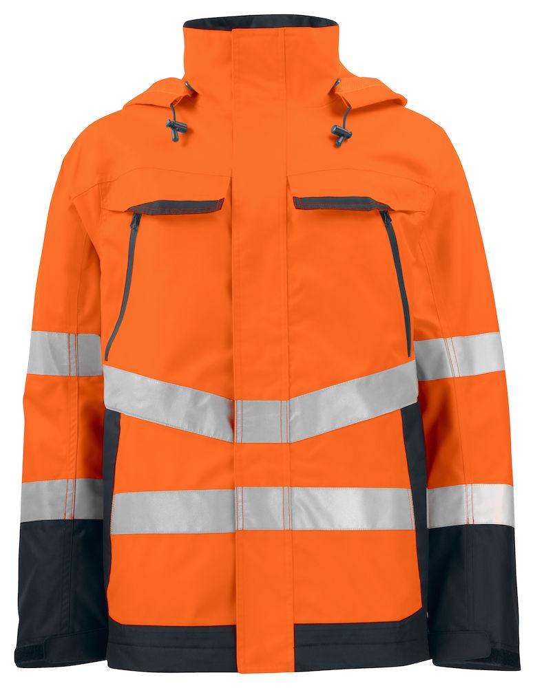 Projob Herren Wasser- und Winddichter Warnschutz Parka EN ISO 20471 Klasse 3 XS-4XL - wirbe-welt.shop