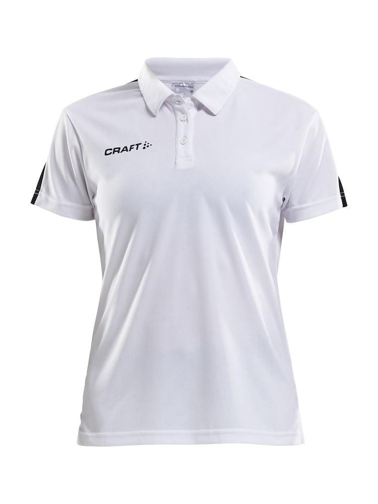 CRAFT PROGRESS POLO PIQUE WMN BLACK/WHITE 2XL - wirbe-welt.shop