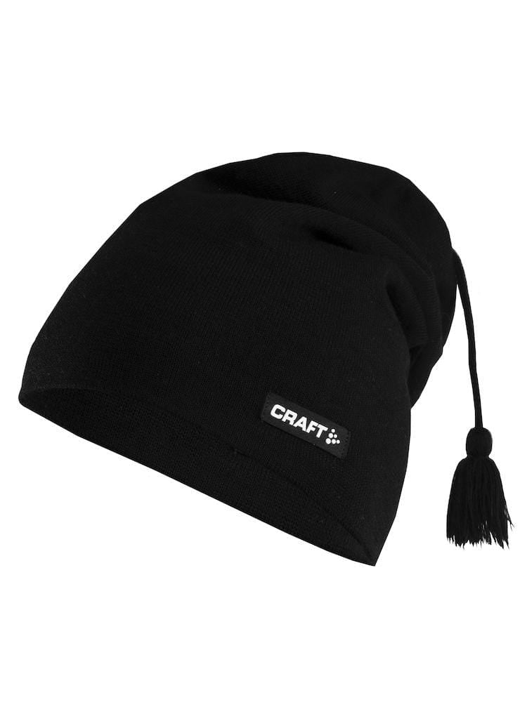 KNITED HAT BLACK ONE SIZE - wirbe-welt.shop