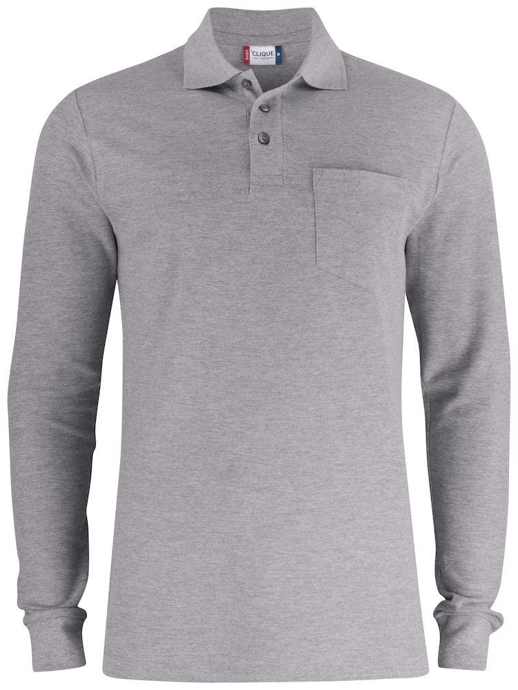 Clique Unisex Damen Herren Langarm Poloshirt XS-4XL - wirbe-welt.shop