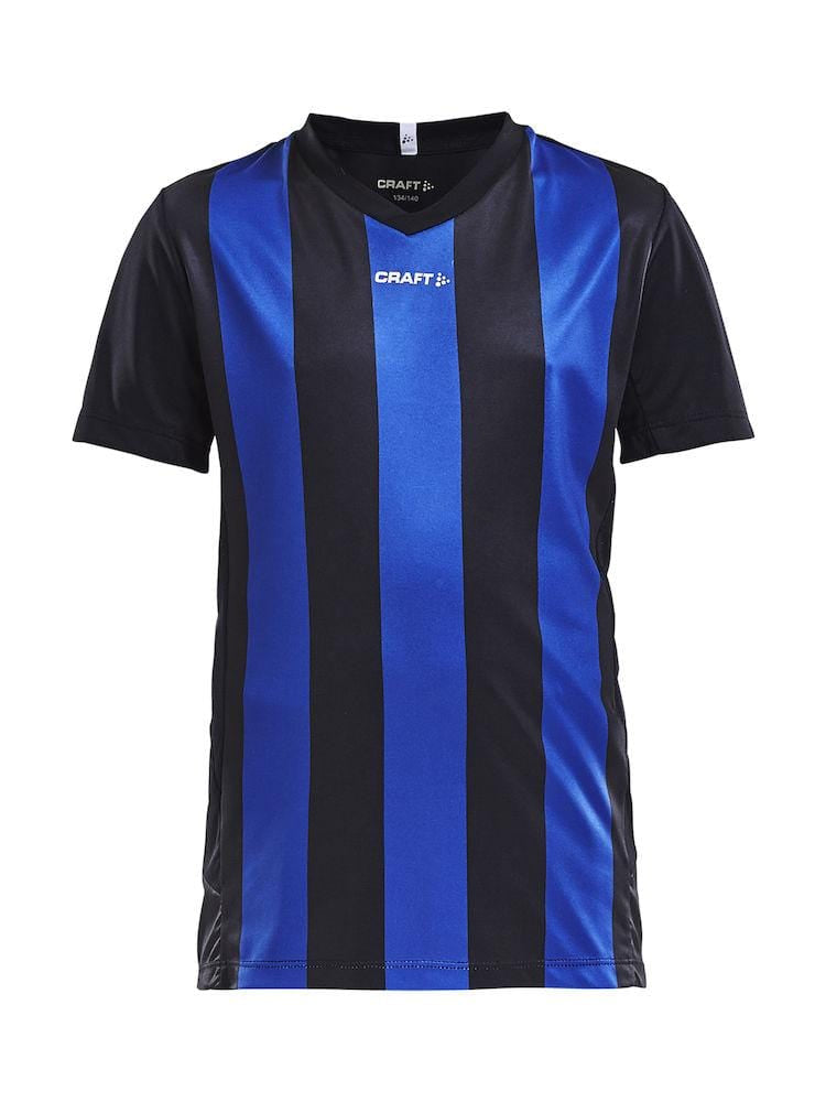 CRAFT PROGRESS JERSEY STRIPE J BLACK/WHITE 158/164 - wirbe-welt.shop