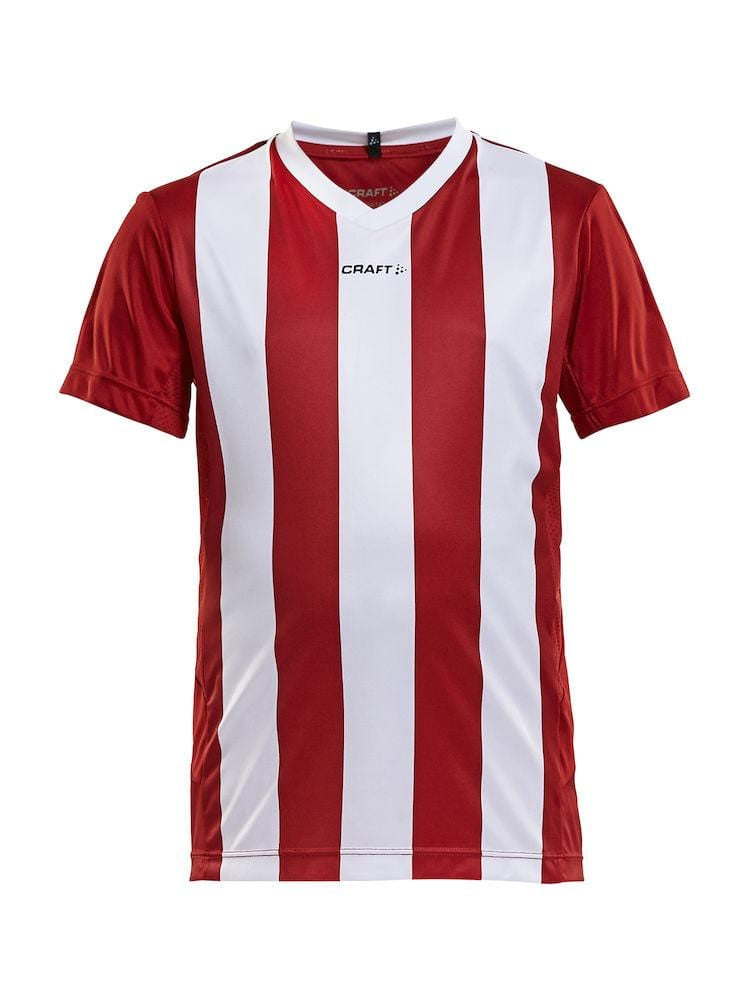 CRAFT PROGRESS JERSEY STRIPE J BLACK/WHITE 158/164 - wirbe-welt.shop