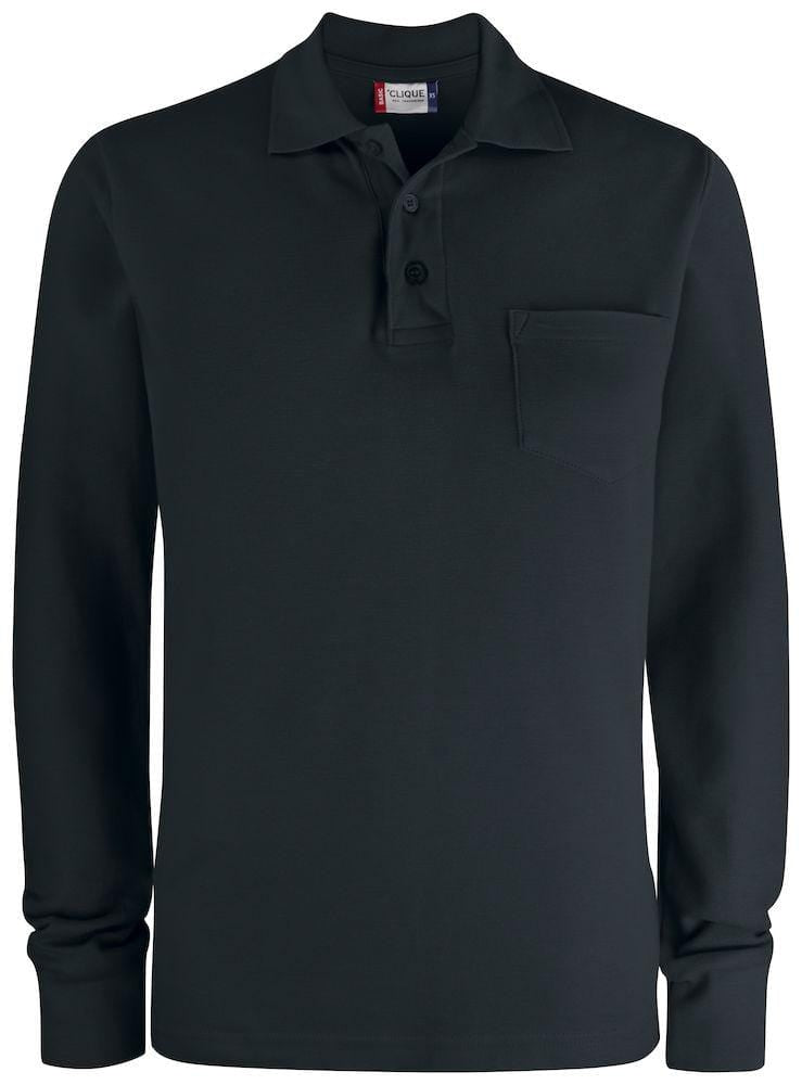 Clique Unisex Langarm Poloshirt-Basic Polo LS Pocket - wirbe-welt.shop