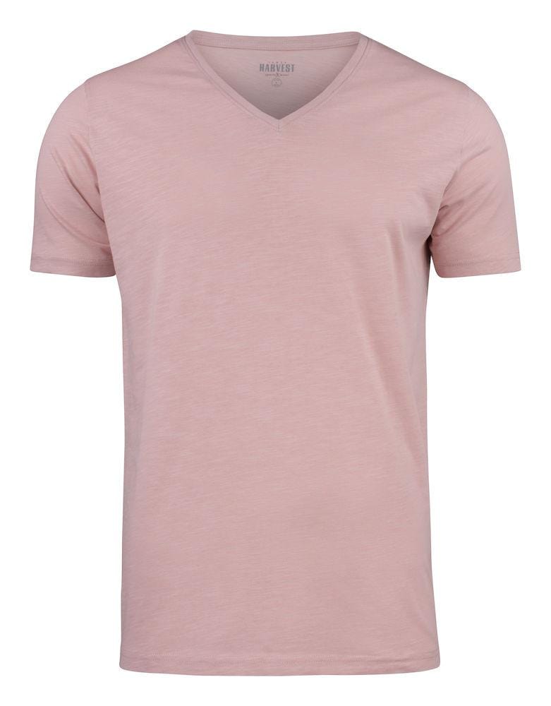 Herren  T-Shirt mit V-Neck aus trendigem Slub Garn - wirbe-welt.shop