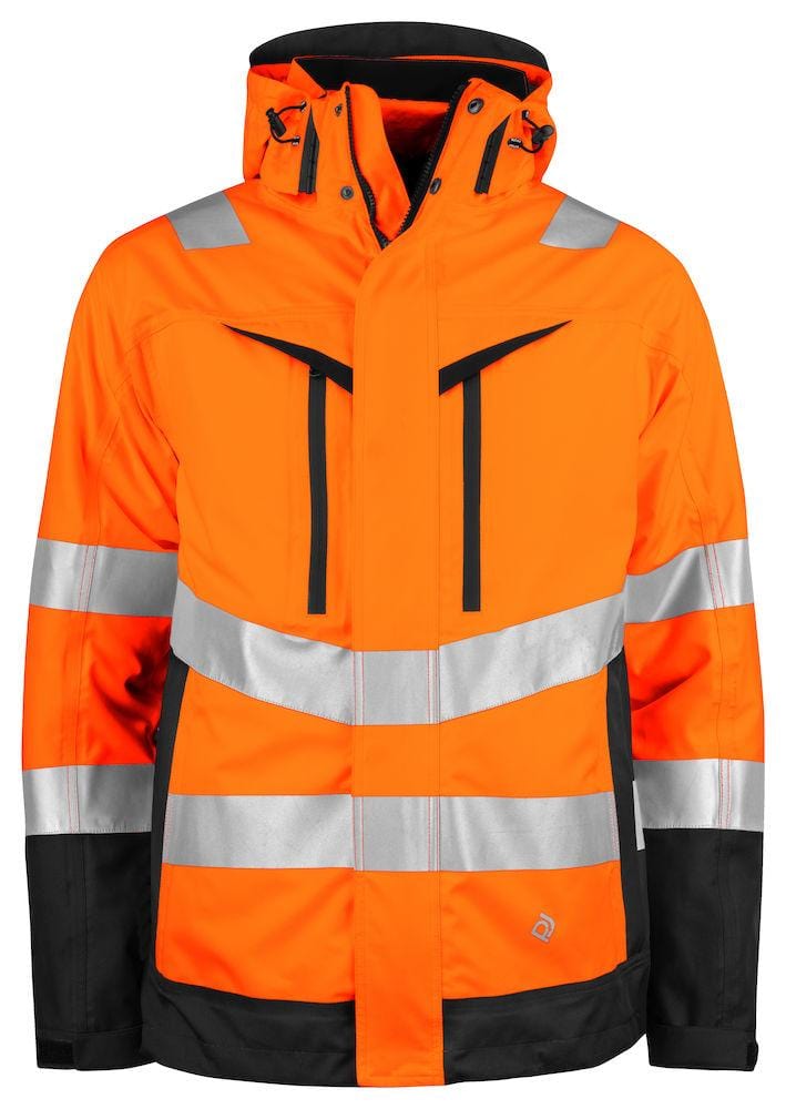Projob 3-in-1 Herren Warnschutz Parka Jacke mit gesteppter Innenjacke En ISO 20471 Klasse 3/2 - wirbe-welt.shop