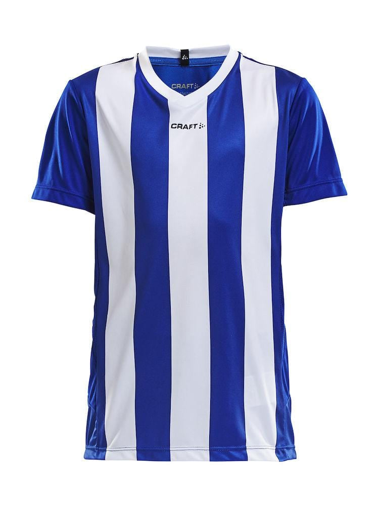 CRAFT PROGRESS JERSEY STRIPE J BLACK/WHITE 158/164 - wirbe-welt.shop