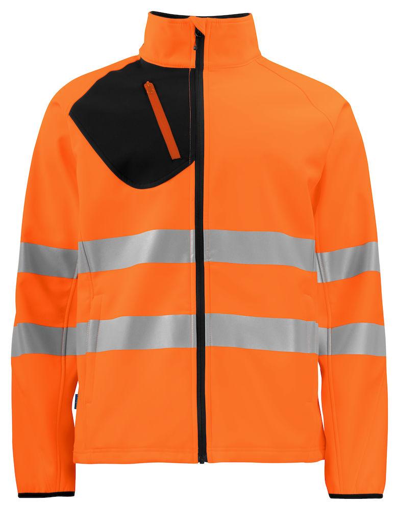 Projob Herren Softshel Jacke 2 lagig Warnschutzfarben EN ISO 20471 Klasse 3/2 - wirbe-welt.shop