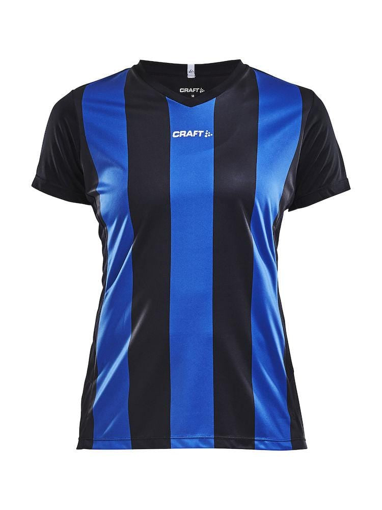 CRAFT PROGRESS JERSEY STRIPE WMN BLACK/WHITE 2XL - wirbe-welt.shop