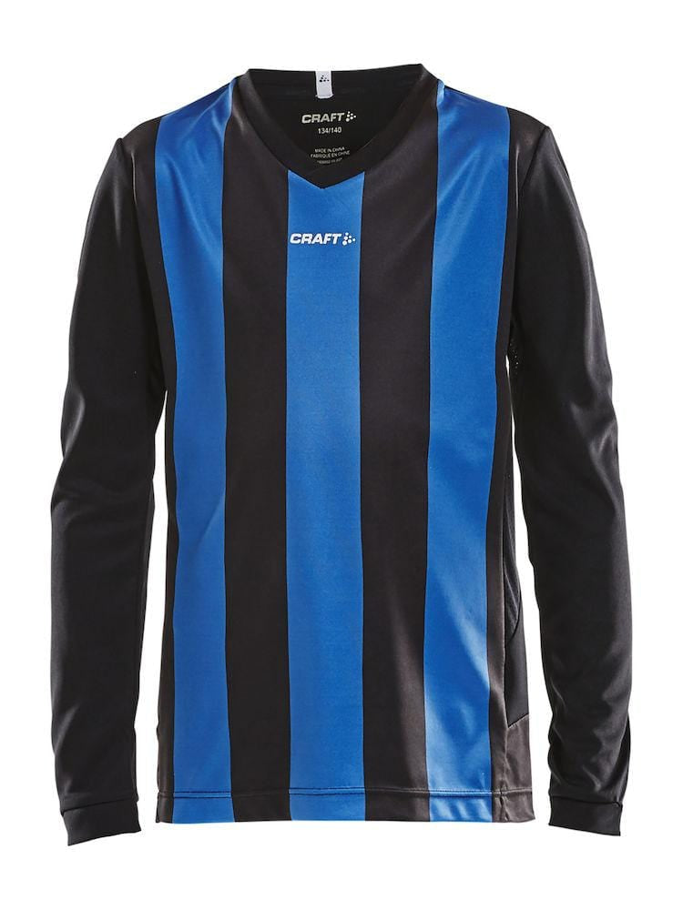 CRAFT PROGRESS JERSEY STRIPE BLACK/COBOLT 158/164 - wirbe-welt.shop