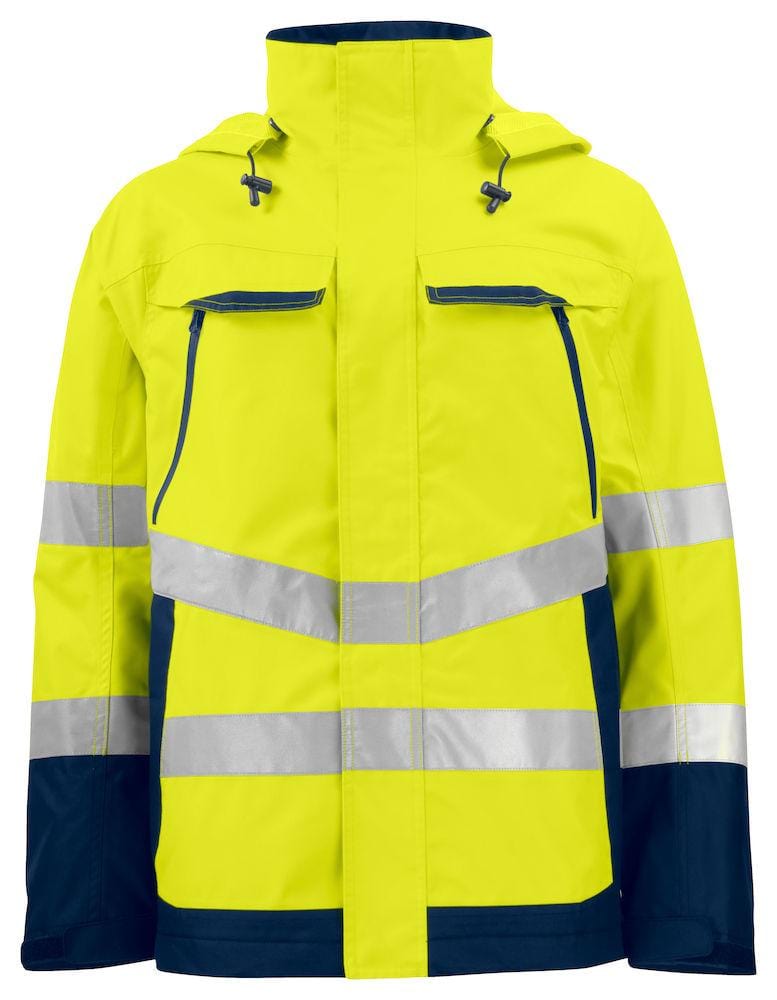 Projob Herren Wasser- und Winddichter Warnschutz Parka EN ISO 20471 Klasse 3 XS-4XL - wirbe-welt.shop