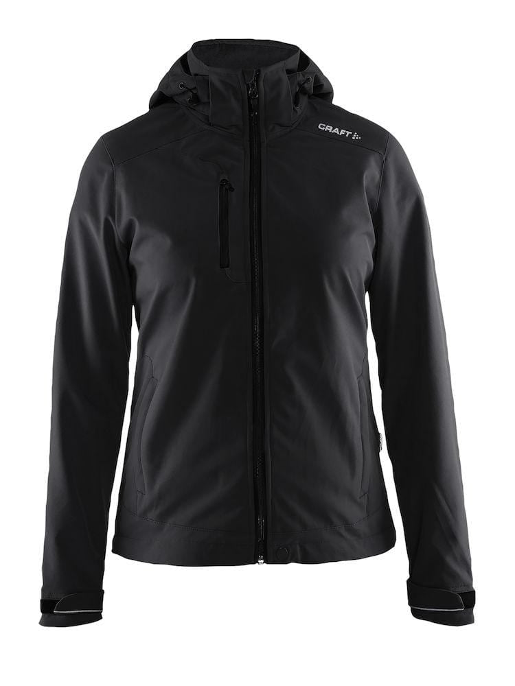 LIGHT SOFTSHELL JACKET WMN BLACK 2XL - wirbe-welt.shop