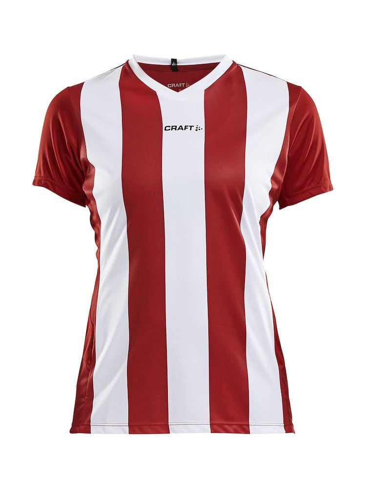 CRAFT PROGRESS JERSEY STRIPE WMN BLACK/WHITE 2XL - wirbe-welt.shop