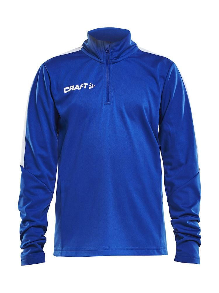 CRAFT PROGRESS HALFZIP LS TEE BLACK/WHITE 134/140 - wirbe-welt.shop