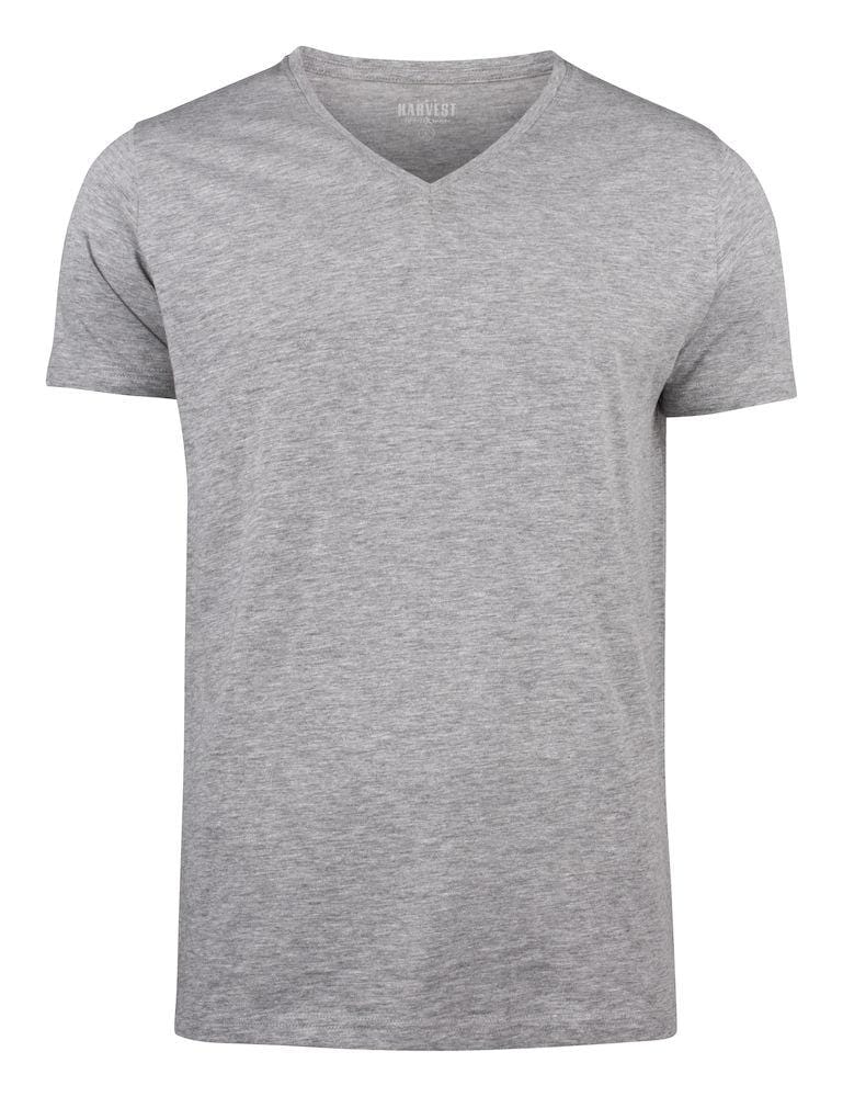 Herren  T-Shirt mit V-Neck aus trendigem Slub Garn - wirbe-welt.shop