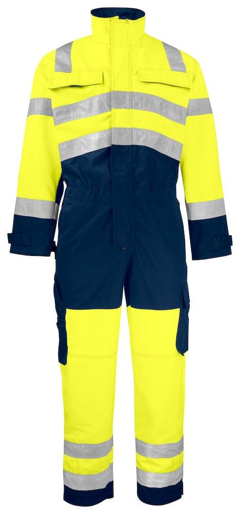 Projob Herren Overall Warnschutzfarbe EN ISO 20471 Klasse 3 moderner Schnitt - wirbe-welt.shop
