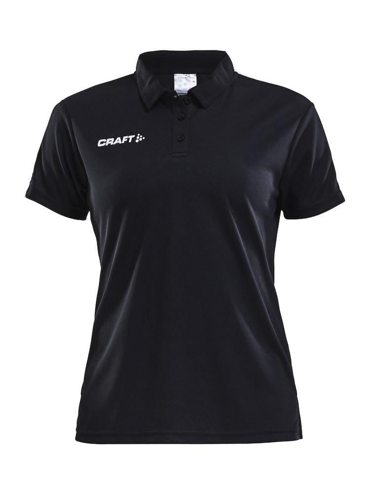 CRAFT PROGRESS POLO PIQUE WMN BLACK/WHITE 2XL - wirbe-welt.shop