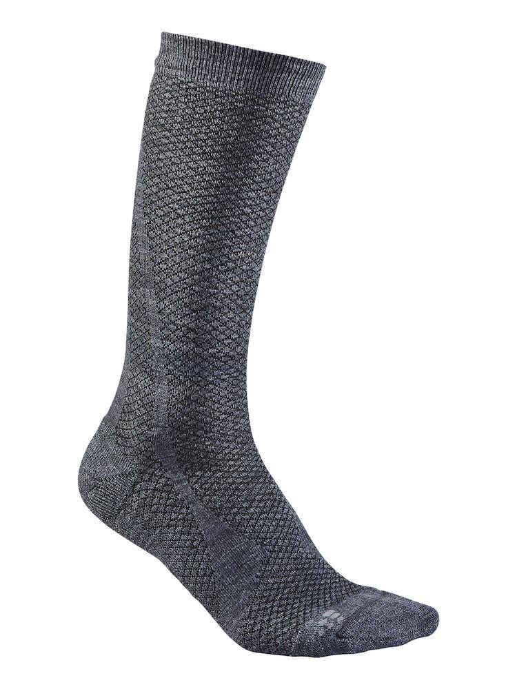 WARM MID SOCK BLACK/WHITE 46/48 - wirbe-welt.shop