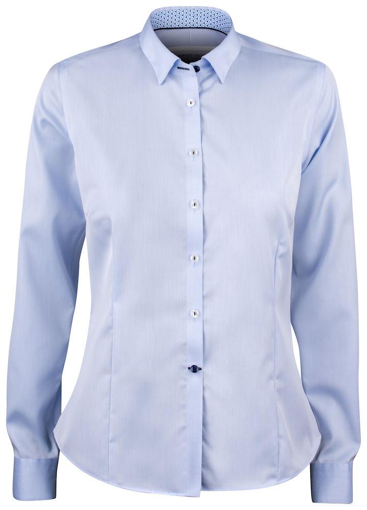 Red Bow 122 Woman- Hochwertige Damen Bluse blau