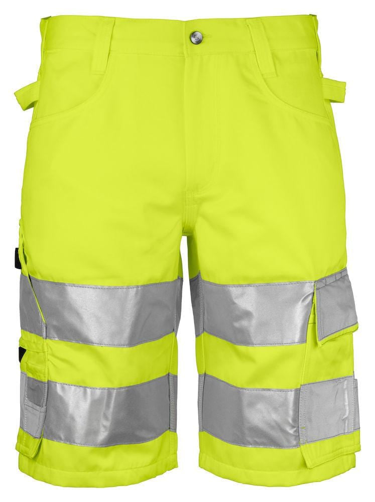Projob Herren Shorts in Warnschutzfarbe mit Reflektoren - 6536 En Iso 20471 Klasse 2 - wirbe-welt.shop