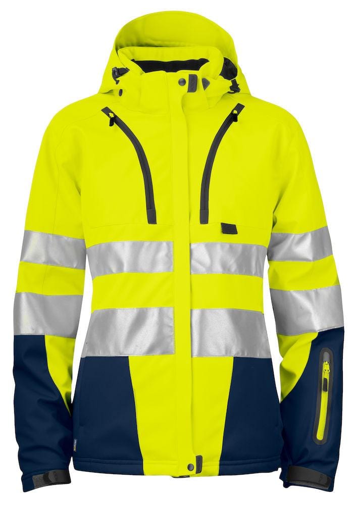 Projob Warnschutzjacke für Damen- WARNSCHUTZ SOFTSHELL XS-2XL - wirbe-welt.shop