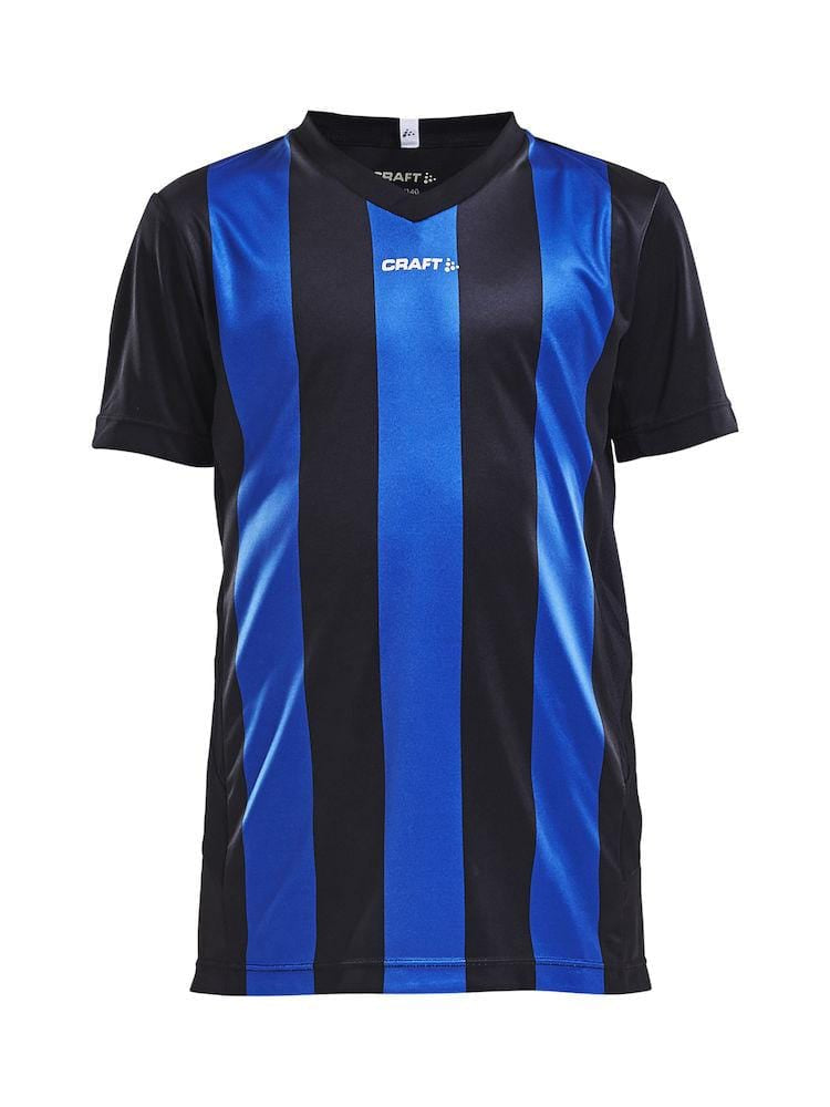 CRAFT PROGRESS JERSEY STRIPE J BLACK/WHITE 158/164 - wirbe-welt.shop