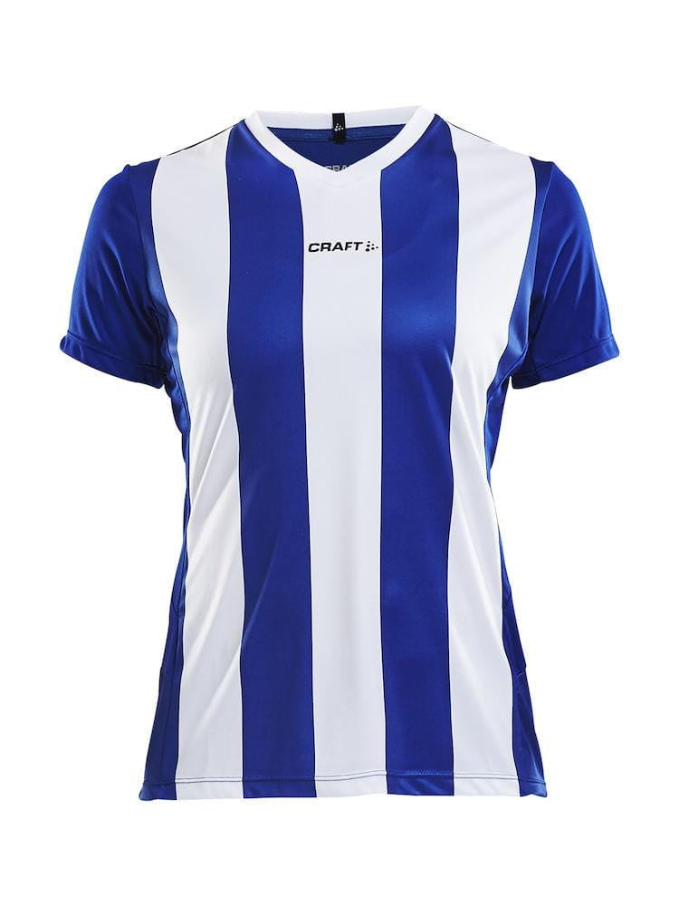 CRAFT PROGRESS JERSEY STRIPE WMN BLACK/WHITE 2XL - wirbe-welt.shop