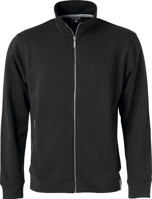 Sweatjacke mit Stehkragen aus French Terry Clique - wirbe-welt.shop