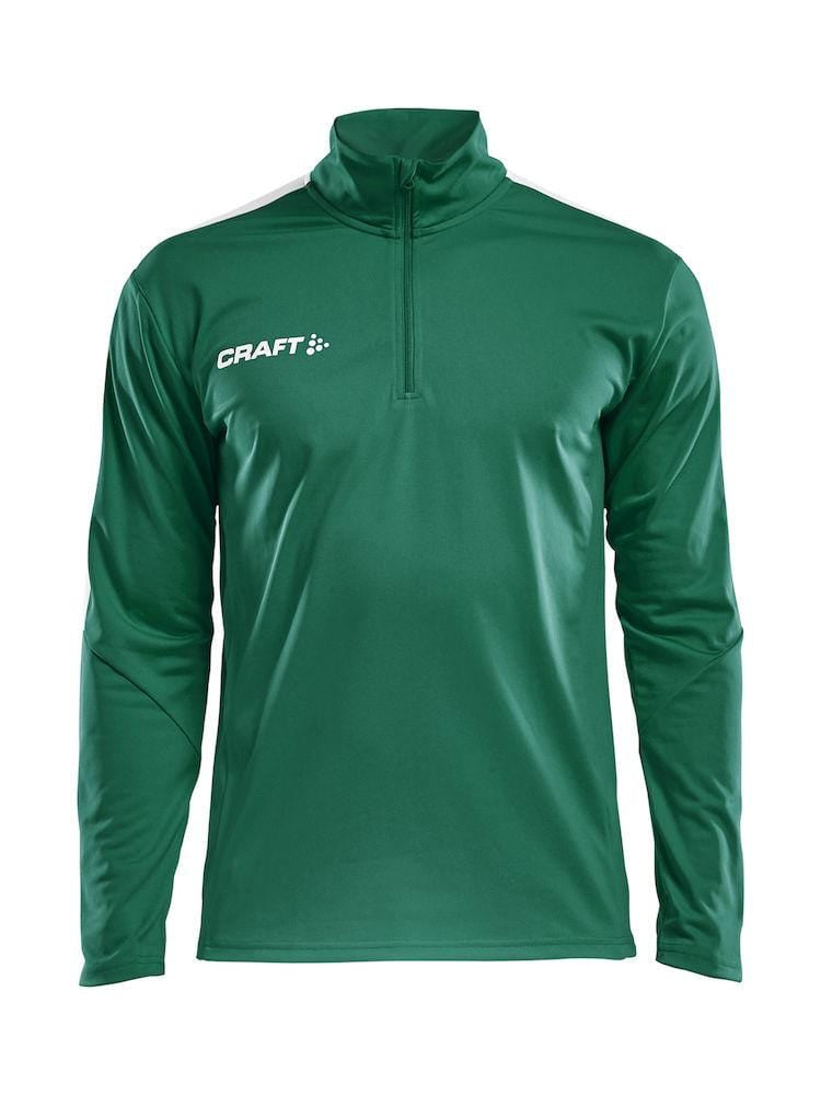 CRAFT PROGRESS HALFZIP LS TEE MEN BLACK/WHITE S - wirbe-welt.shop