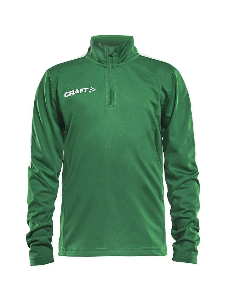 CRAFT PROGRESS HALFZIP LS TEE BLACK/WHITE 134/140 - wirbe-welt.shop