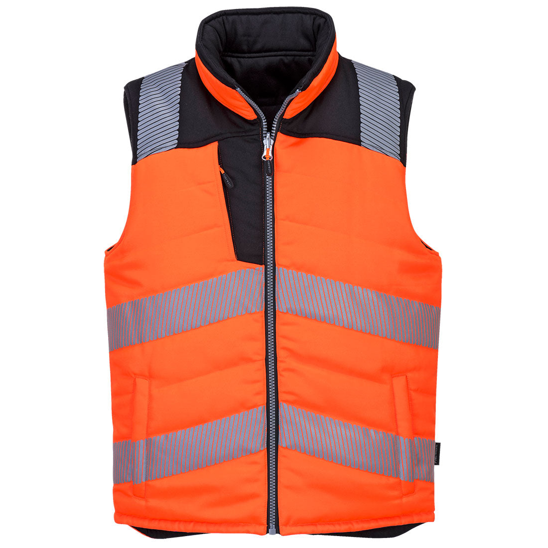 PW3 Warnschutz gefütterte Weste, wendbar