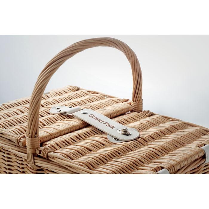Picknickkorbset für 4 Personen aus Weidengeflecht - wirbe-welt.shop