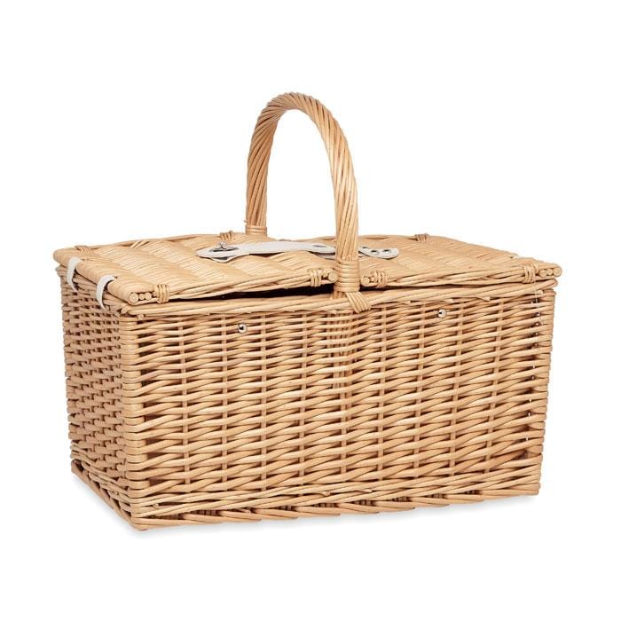 Picknickkorbset für 4 Personen aus Weidengeflecht - wirbe-welt.shop