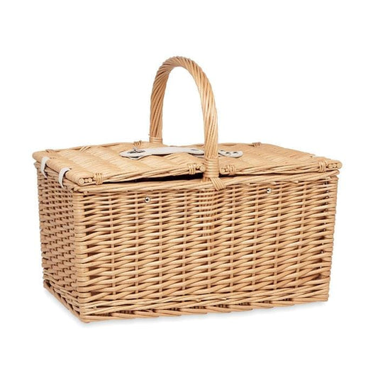 Picknickkorbset für 4 Personen aus Weidengeflecht - wirbe-welt.shop