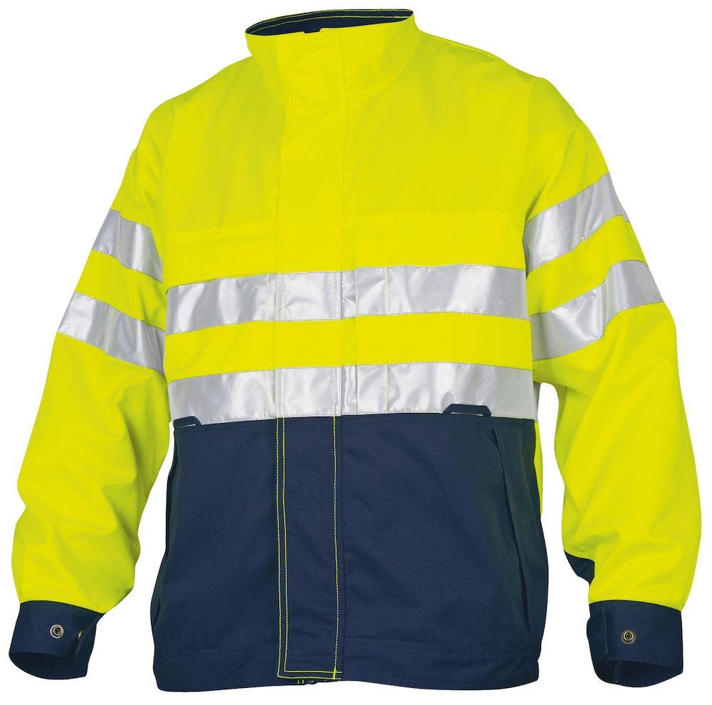 Projob Herren Gefütterte Warnschutz-Jacke EN ISO 20471 Klasse 3 - wirbe-welt.shop