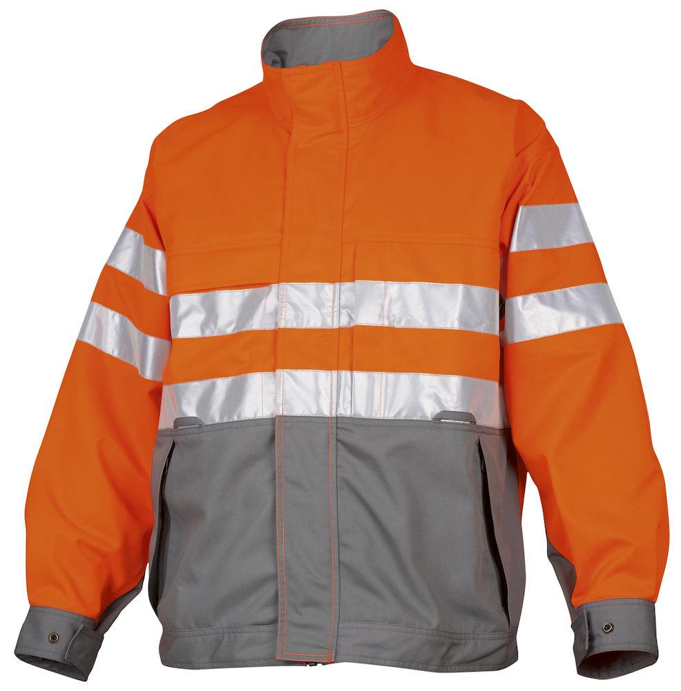Projob Herren Gefütterte Warnschutz-Jacke EN ISO 20471 Klasse 3 - wirbe-welt.shop