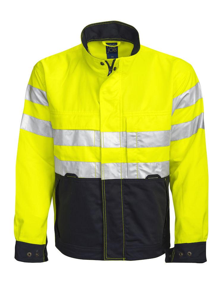 Projob Herren Gefütterte Warnschutz-Jacke EN ISO 20471 Klasse 3 - wirbe-welt.shop